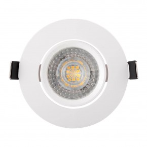 DK3020-WH Встраиваемый светильник, IP 20, 10 Вт, GU5.3, LED, белый, пластик в Менделеевске - mendeleevsk.ok-mebel.com | фото