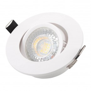 DK3020-WH Встраиваемый светильник, IP 20, 10 Вт, GU5.3, LED, белый, пластик в Менделеевске - mendeleevsk.ok-mebel.com | фото 2