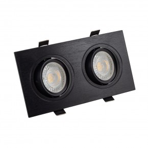DK3022-BK Встраиваемый светильник, IP 20, 10 Вт, GU5.3, LED, черный, пластик в Менделеевске - mendeleevsk.ok-mebel.com | фото