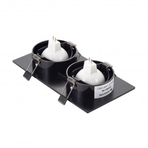 DK3022-BK Встраиваемый светильник, IP 20, 10 Вт, GU5.3, LED, черный, пластик в Менделеевске - mendeleevsk.ok-mebel.com | фото 3