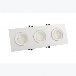 DK3023-WH Встраиваемый светильник, IP 20, 10 Вт, GU5.3, LED, белый, пластик в Менделеевске - mendeleevsk.ok-mebel.com | фото 2