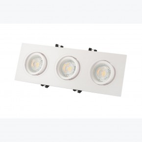 DK3023-WH Встраиваемый светильник, IP 20, 10 Вт, GU5.3, LED, белый, пластик в Менделеевске - mendeleevsk.ok-mebel.com | фото 3