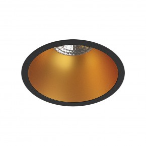 DK3026-BG Встраиваемый светильник, IP 20, 10 Вт, GU5.3, LED, черный/золотой, пластик в Менделеевске - mendeleevsk.ok-mebel.com | фото