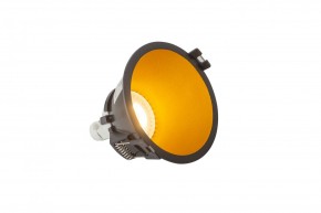 DK3026-BG Встраиваемый светильник, IP 20, 10 Вт, GU5.3, LED, черный/золотой, пластик в Менделеевске - mendeleevsk.ok-mebel.com | фото 3