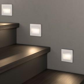 DK3050-WH Светильник встраиваемый в стену, IP 20, LED 3000, 1 Вт, белый, пластик в Менделеевске - mendeleevsk.ok-mebel.com | фото 6