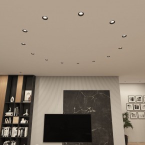 DK3055-BK Встраиваемый светильник, IP 20, 10 Вт, GU5.3, LED, черный, пластик в Менделеевске - mendeleevsk.ok-mebel.com | фото 3