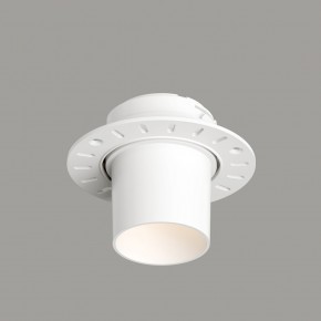 DK3057-WH Встраиваемый светильник под шпатлевку, IP20, до 15 Вт, LED, GU5,3, белый, пластик в Менделеевске - mendeleevsk.ok-mebel.com | фото
