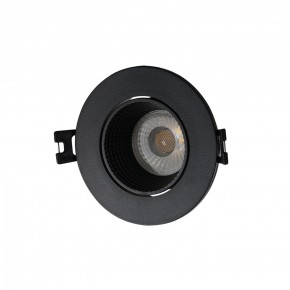DK3061-BK Встраиваемый светильник, IP 20, 10 Вт, GU5.3, LED, черный/черный, пластик в Менделеевске - mendeleevsk.ok-mebel.com | фото