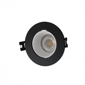 DK3061-BK+WH Встраиваемый светильник, IP 20, 10 Вт, GU5.3, LED, черный/белый, пластик в Менделеевске - mendeleevsk.ok-mebel.com | фото