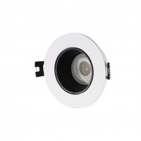 DK3061-WH+BK Встраиваемый светильник, IP 20, 10 Вт, GU5.3, LED, белый/черный, пластик в Менделеевске - mendeleevsk.ok-mebel.com | фото