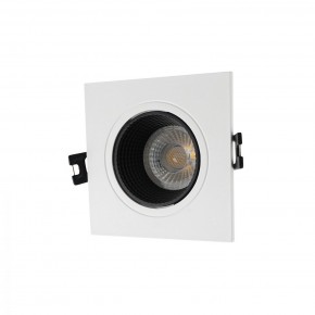 DK3071-WH+BK Встраиваемый светильник, IP 20, 10 Вт, GU5.3, LED, белый/черный, пластик в Менделеевске - mendeleevsk.ok-mebel.com | фото