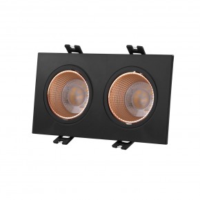 DK3072-BBR Встраиваемый светильник, IP 20, 10 Вт, GU5.3, LED, черный/бронзовый, пластик в Менделеевске - mendeleevsk.ok-mebel.com | фото