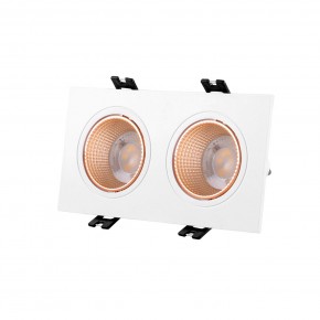 DK3072-WBR Встраиваемый светильник, IP 20, 10 Вт, GU5.3, LED, белый/бронзовый, пластик в Менделеевске - mendeleevsk.ok-mebel.com | фото