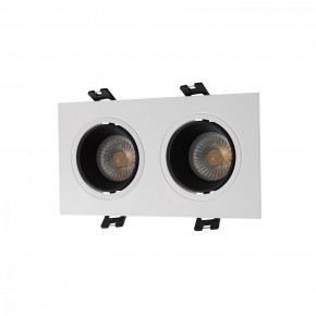 DK3072-WH+BK Встраиваемый светильник, IP 20, 10 Вт, GU5.3, LED, белый/черный, пластик в Менделеевске - mendeleevsk.ok-mebel.com | фото