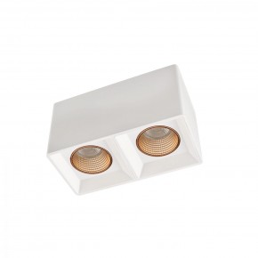 DK3085-WH+BR Светильник накладной IP 20, 10 Вт, GU5.3, LED, белый/бронзовый, пластик в Менделеевске - mendeleevsk.ok-mebel.com | фото