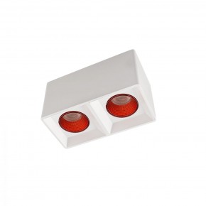 DK3085-WH+RD Светильник накладной IP 20, 10 Вт, GU5.3, LED, белый/красный, пластик в Менделеевске - mendeleevsk.ok-mebel.com | фото