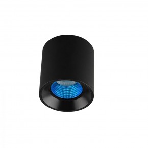 DK3090-BK+CY Светильник накладной IP 20, 10 Вт, GU5.3, LED, черный/голубой, пластик в Менделеевске - mendeleevsk.ok-mebel.com | фото