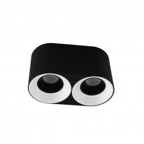 DK3096-BW+BK Светильник накладной IP 20, 10 Вт, GU5.3, LED, черно-белый/черный, пластик в Менделеевске - mendeleevsk.ok-mebel.com | фото