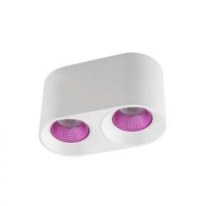 DK3096-WH+PI Светильник накладной IP 20, 10 Вт, GU5.3, LED, белый/розовый, пластик в Менделеевске - mendeleevsk.ok-mebel.com | фото