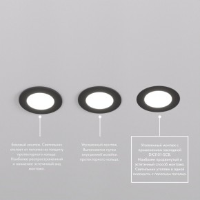 DK3101-BK Встраиваемый влагозащищенный светильник, IP65, до 10 Вт, LED, GU5,3, черный в Менделеевске - mendeleevsk.ok-mebel.com | фото 6