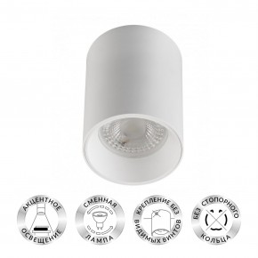 DK3110-WH Светильник накладной IP 20, 10 Вт, GU5.3, LED, белый, пластик в Менделеевске - mendeleevsk.ok-mebel.com | фото