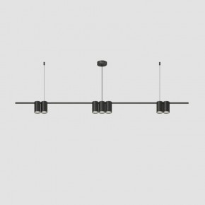DK4063-BK Подвесной светильник ORBIT, IP20, 7xGU10 LED до 15 Вт, черный матовый, алюминий в Менделеевске - mendeleevsk.ok-mebel.com | фото