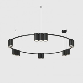DK4067-BK Подвесной светильник ORBIT, IP20, 15xGU10 LED до 15 Вт, черный матовый, алюминий в Менделеевске - mendeleevsk.ok-mebel.com | фото
