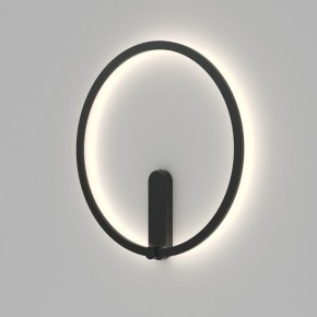 DK5035-BK Бра ROUND со светодиодом, IP20, 24W, 3000/4000/6500K, черный, алюминий в Менделеевске - mendeleevsk.ok-mebel.com | фото