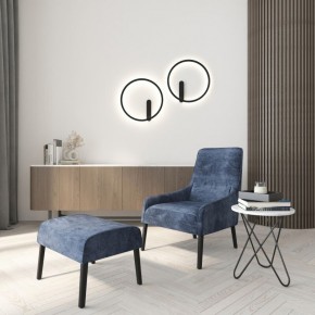 DK5035-BK Бра ROUND со светодиодом, IP20, 24W, 3000/4000/6500K, черный, алюминий в Менделеевске - mendeleevsk.ok-mebel.com | фото 8