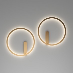DK5035-SG Бра ROUND со светодиодом, IP20, 24W, 3000/4000/6500K, матовое золото, алюминий в Менделеевске - mendeleevsk.ok-mebel.com | фото 7