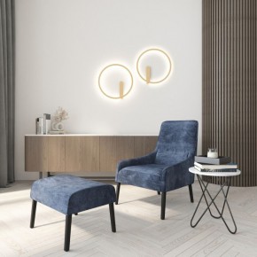 DK5035-SG Бра ROUND со светодиодом, IP20, 24W, 3000/4000/6500K, матовое золото, алюминий в Менделеевске - mendeleevsk.ok-mebel.com | фото 7