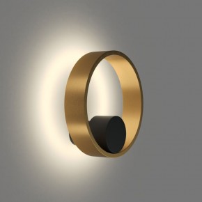 DK5060-BK+SG Бра ORBIT, IP20, 3000К, LED, 10 Вт, черный + сатинированное золото, алюминий в Менделеевске - mendeleevsk.ok-mebel.com | фото 3