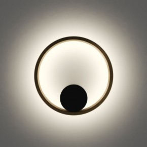 DK5060-BK+SG Бра ORBIT, IP20, 3000К, LED, 10 Вт, черный + сатинированное золото, алюминий в Менделеевске - mendeleevsk.ok-mebel.com | фото 4