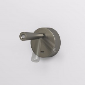 DK5072-DN Бра SHINE WALL со светодиодом, D104*H68, IP20, 3000К, 3W, RA?90, темный никель, алюминий в Менделеевске - mendeleevsk.ok-mebel.com | фото 3