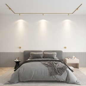 DK5072-SB Бра SHINE WALL со светодиодом, D104*H68, IP20, 3000К, 3W, RA?90, сатинированная латунь, алюминий в Менделеевске - mendeleevsk.ok-mebel.com | фото 4