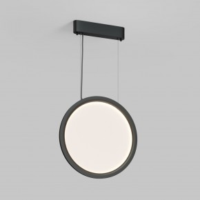 DK6604-BK Подвесной вертикальный светильник Veil со светодиодом H1500 d450 220V 36W 3000-6000K IP20 черный алюминий в Менделеевске - mendeleevsk.ok-mebel.com | фото
