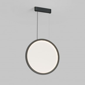 DK6606-BK Подвесной вертикальный светильник Veil со светодиодом H1700 d600 220V 48W 3000-6000K IP20 черный алюминий в Менделеевске - mendeleevsk.ok-mebel.com | фото