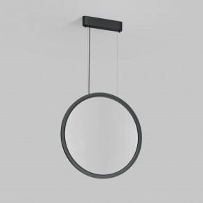 DK6606-BK Подвесной вертикальный светильник Veil со светодиодом H1700 d600 220V 48W 3000-6000K IP20 черный алюминий в Менделеевске - mendeleevsk.ok-mebel.com | фото 2