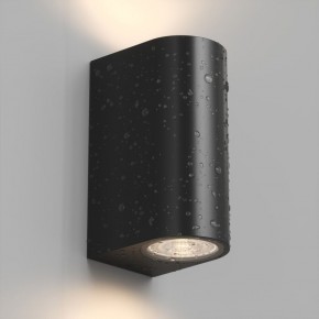 DK9791-BK Настенный уличный светильник NARVIK, IP44, 2хGU10 LED, до 15 Вт, черный, алюминий в Менделеевске - mendeleevsk.ok-mebel.com | фото 3