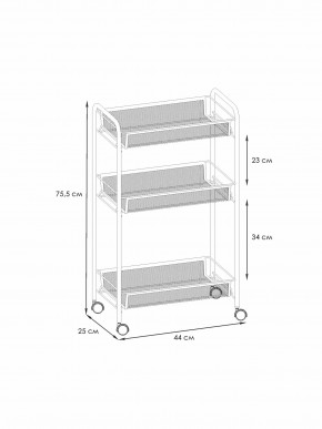 Э 322 С Этажерка "Ладья 2К" Серый в Менделеевске - mendeleevsk.ok-mebel.com | фото 2