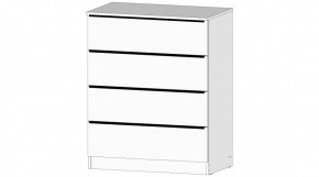 ЭЛЕГАНТ Комод 4 ящика (белый) в Менделеевске - mendeleevsk.ok-mebel.com | фото