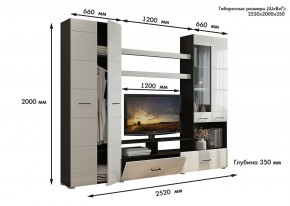 Гостиная Альфа МДФ (Венге/Белый глянец) в Менделеевске - mendeleevsk.ok-mebel.com | фото 3