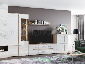 КИМ Тумба 4-х створчатая (белый) в Менделеевске - mendeleevsk.ok-mebel.com | фото 4