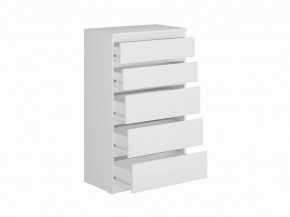 Комод КАСТОР с пятью ящиками, цвет белый в Менделеевске - mendeleevsk.ok-mebel.com | фото 2