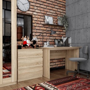 Комод КАСТОР с тремя ящиками, цвет Дуб Сонома в Менделеевске - mendeleevsk.ok-mebel.com | фото 3
