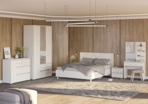 АДЕЛИНА Комод с 1дв и 3-мя ящ (белый рамух) в Менделеевске - mendeleevsk.ok-mebel.com | фото 3