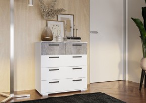 Комод Стандарт-5 NEW (белый/цемент светлый) в Менделеевске - mendeleevsk.ok-mebel.com | фото 3