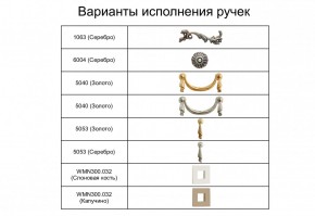 Комод (узкий) Тиффани Premium слоновая кость/золото (ТФКМ-2(П) в Менделеевске - mendeleevsk.ok-mebel.com | фото 2