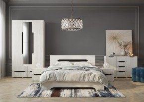 Комод Вега 1200 (Крафт белый - Венге) в Менделеевске - mendeleevsk.ok-mebel.com | фото 3