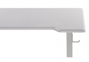 Компьютерный стол Маркос с механизмом подъема 120х75х75 белый / шагрень белая в Менделеевске - mendeleevsk.ok-mebel.com | фото 8